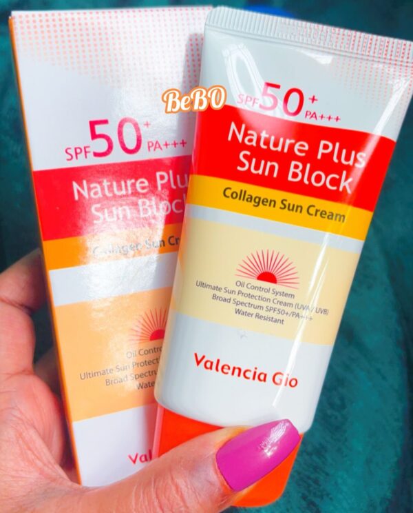 Valencia Gio's Nature Plus Collagen Sun Block Cream - Image 2