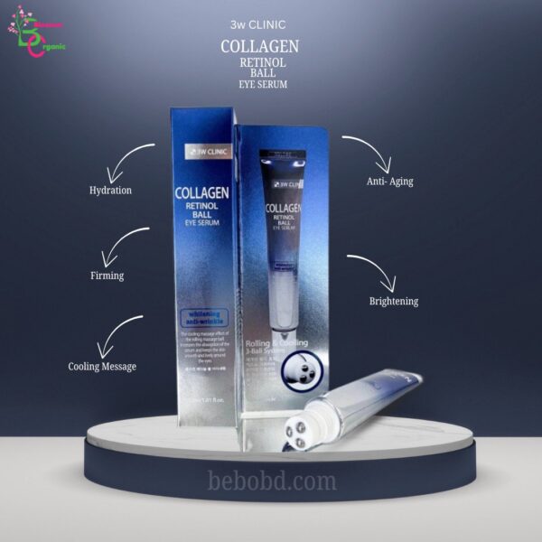 3W Clinic Collagen Retinol Ball Eye Serum - Image 2