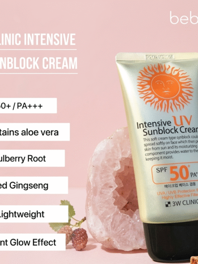 3W CLINIC Intensive UV Sun Block Cream SPF 50+ PA+++