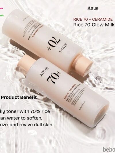 Anua Rice 70% + Ceramide Moisture Glow Milky Toner