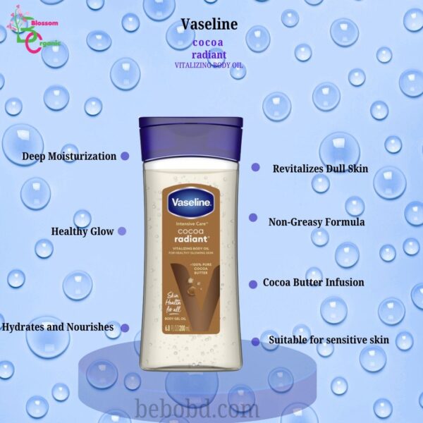Vaseline Intensive Care Cocoa Radiant Vitalizing Body Oil