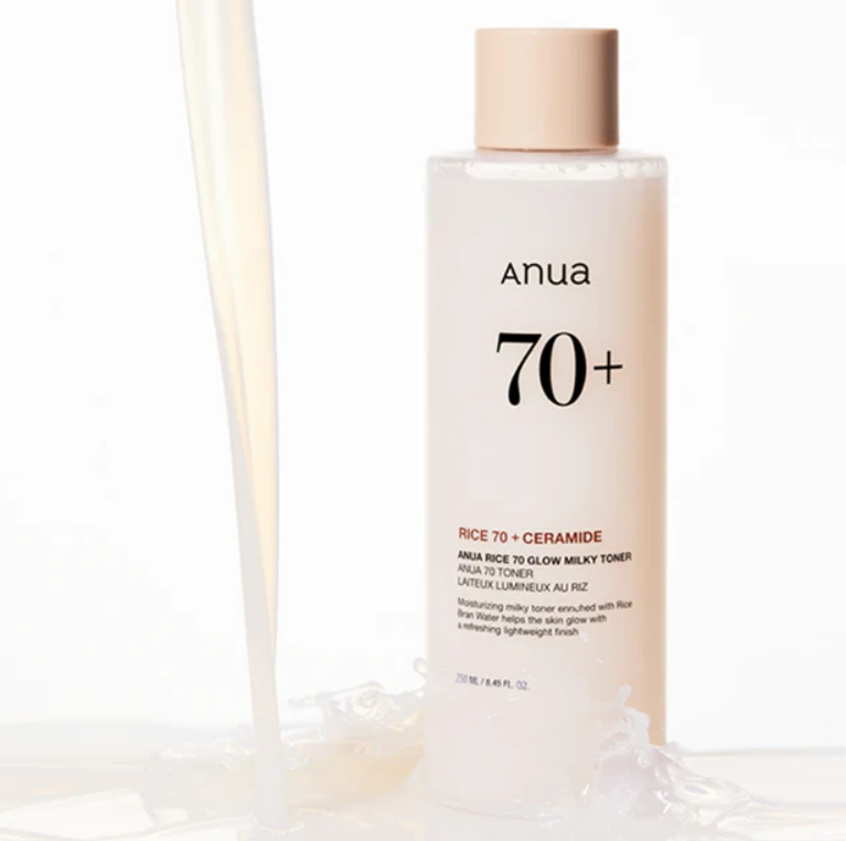 Anua Rice 70 Glow Milky Toner Texture