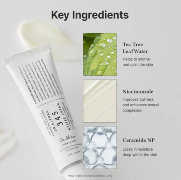 Dr Althea 345 Relief Cream Key Ingredient