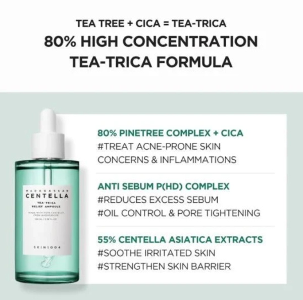 Skin1004 Madagascar Centella Tea-trica Relief Ampoule Key Ingredients