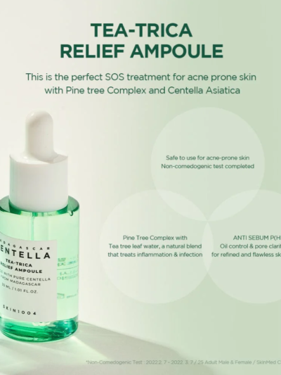 Skin1004 Madagascar Centella Tea-trica Relief Ampoule key features