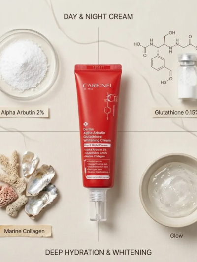 Care:nel Derma Alpha Arbutin Glutathione Whitening Cream Features