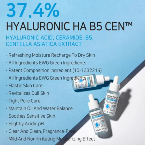 APLB Hyaluronic Acid Ceramide Ha B5 Ampoule Serum Key features