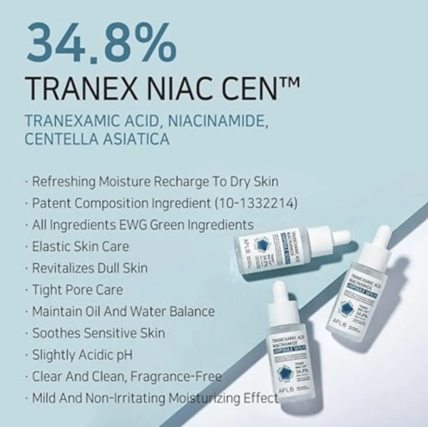 APLB Tranexamic Acid Niacinamide Ampoule Serum Key features