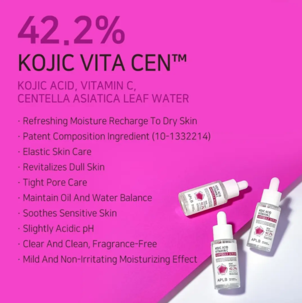 APLB Kojic Acid Vitamin C Ampoule Serum 40ml key features