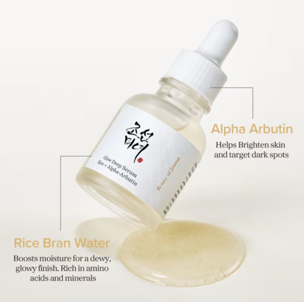 Beauty Of Joeson Glow Deep Serum : Rice + Alpha-Arbutin ingredient
