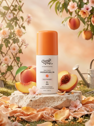 Chemist at Play 5% AHA Underarm Roll-On (Peach)