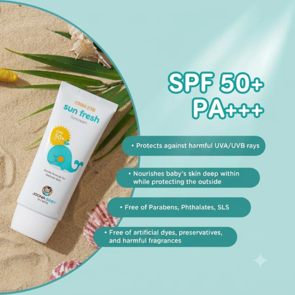 Joona Baby Sun Fresh Sunscreen (SPF 50+ / PA+++) - Image 2
