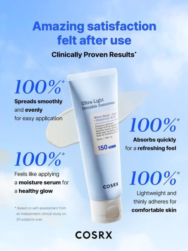 COSRX Ultra-Light Invisible Sunscreen - Image 3