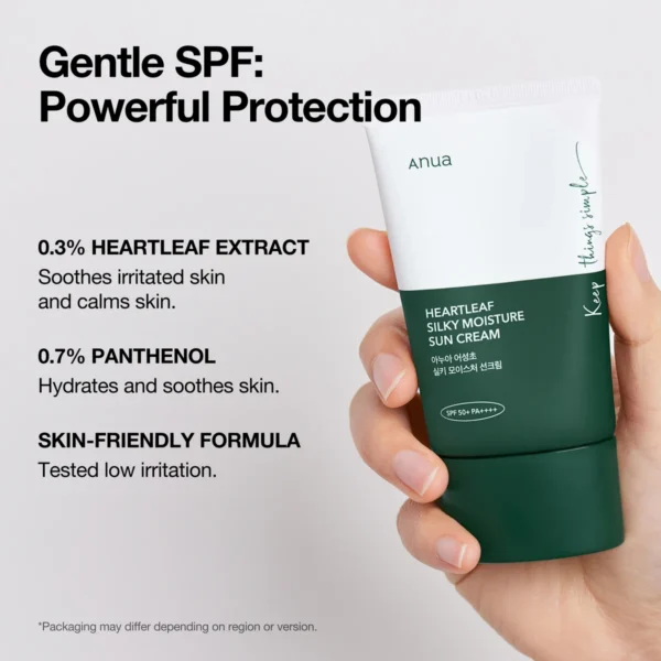 Anua Heartleaf Silky Moisture Sun Cream - Image 2